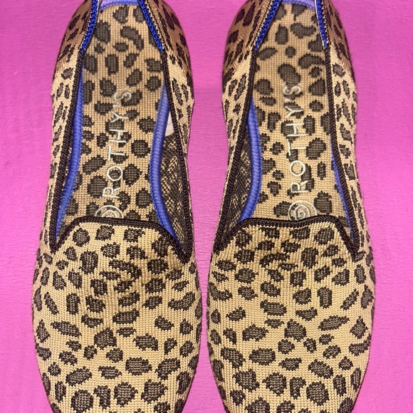 Rothy's Shoes - Rothy's Black and Tan Leopard Print Flats women size 6.5